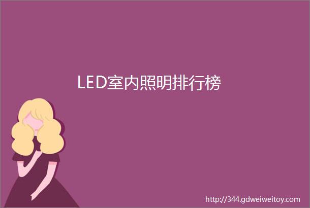 LED室内照明排行榜